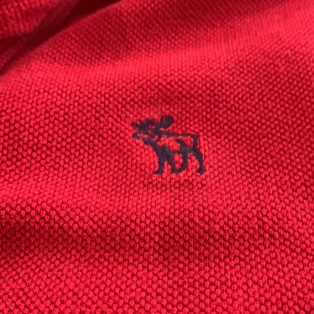 Mens long sleeve polo by Abercrombie & Fitch, size Medium - Picture 3 of 3